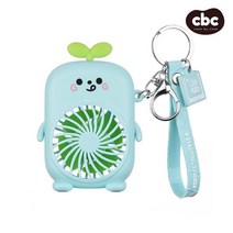캐릭터 악세사리 키링 휴대용 탁상용 초 미니 선풍기 USB 충전 거치대 선풍기, 그린 개구리, tp081-C