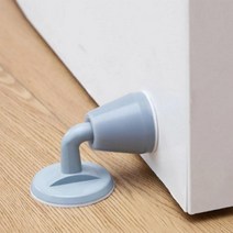 도어 스토퍼 문닫힘 방지 실리콘 접착 방문 스토퍼, 화이트