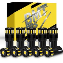 BMTxms-12V T10 LED 조명 W5W 전구 아주 밝은 Canbus 오류 없음 자동차 인테리어 주차 위치 사이드 마커 램프 10 개, 03 Red