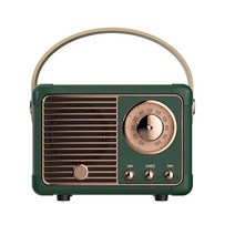 레트로 블루투스 스피커 U 디스크 TF 카드 FM 크리 에이 티브 선물 휴대용 미니 사운드 박스 USB 야외, [02] Green