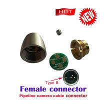 파이프밴딩기 파이프 카메라 배수 하수도 검사 케이블 수리 교체 커넥터 5mm-7mm 케이블용 연결, [01] Female For A type, 02
