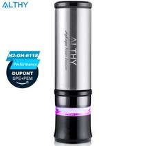 수소생성기 Alxy 2 in 1 스테인레스 스틸 절연 수소 물병 발생기 소독제 발생기- SPE PEM, [01] Stainless Steel