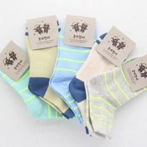 오너클랜 아동용 라인 중목양말 7-8세용 랜덤 5켤레[WC60A83]