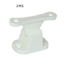 캠핑카제작부품 악세사리 도어 리테이너 키트 흰색 플라스틱 t 모양 메인 도어 스톱 리테이닝 캐치 홀더 cdr7 for caravan or motorhome 자동차 부품 액세서리, 2개