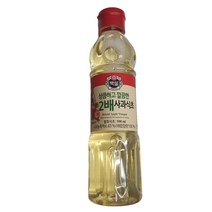 2배사과식초 500ML백설, 2배사과식초(국산)500ml/백설, 없음