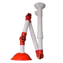 벽걸이 실험실 암후드 다관절 집진기 배기 후드 장치, 흰색 PPPC 소재