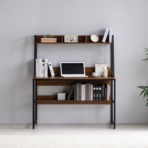 미즌하임 카라 선반 철제 책상, 화이트_1000L