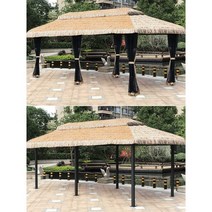 야외정자 마당 파고라 옥상 마당 주택 원두막 가제보, 3x4m