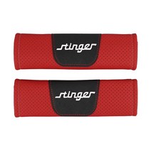 스팅어 PU 안젠벨트 커버 2Pcs, 레드 + 화이트레터링