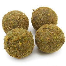 조화 인조 이끼볼 모스 원형볼 3.8cm 4.8cm 2종 택1 24개 세트 행잉 플랜테리어 식물 장식, 소
