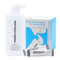 [케이솔루션] 해요 코세정기 세척기+ 세척용 분말 60포, 1세트