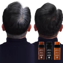 빠르고 한방에 샴푸 염모제 2통 기능성 염색 샴푸 탈모방지, 연한갈색