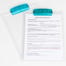 공공기관용 A4서류 작성용 클립 보드 테이블메뉴판 설문 메뉴판 용지, 블루