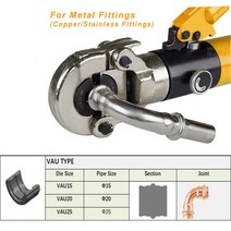 유압공구IGeelee Espain 창고 유압 Pex 클램핑 도구 IG-1632 PEX 파이프 피팅 PB 구리 AL U TH M V 다이, 05 For Viega Fittings