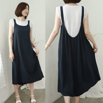 [웬디즈갤러리] 슬럽 린넨 끈 원피스 ROP014