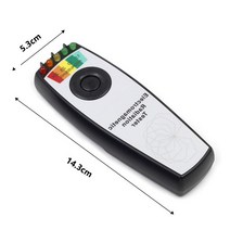EMF측정기 휴대용 5 LED 전자기장 방사선 측정기 사냥 가우스 EMF 미터 고스트 검출기, 02 Black