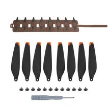 DJI 미니 3 프로 패들용 프로펠러 보관 롤 실리콘 접이식 보호 가방 휴대용 액세서리, brown and orange