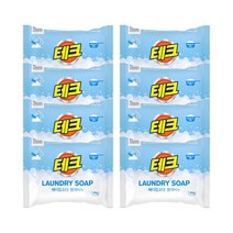 테크 베이킹소다 빨래비누 180G x 8개, 단품