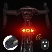 충전 가능 LED 자전거 후미등 방향지시등 테일램프 경음기 경고등, 1개