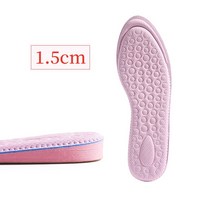 EVA 메모리 폼 보이지 않는 높이 여성용 신발용 안창 증가 내부 단독 신발 삽입 리프트 힐 컴포트 강화 안창, 1.5cm 풀 안창, EU37-38