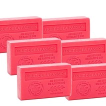 Soap house 솝 하우스 친기농 시어 버터로 만든 프랑스 비누 패션 프루트 향 125g 6개입 -영국직송