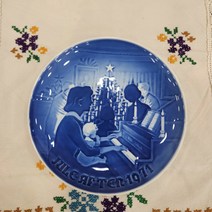 (엔틱/빈티지) 로얄코펜하겐 1971년 빙앤그뢴달 B&G 크리스마스 기념접시
