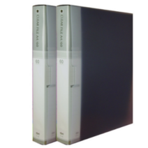 칼라 링화일 인덱스 3공 A4 60매, 흑색상, 8개