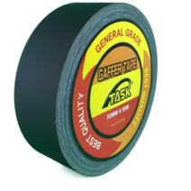 테스크 무광 면테이프 MATT BLACK 50mm x 55m, 3개