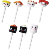 초밥 데코픽 7P 핑거푸드 꽂이 요지 과일픽 집들이 상차림 플레이팅 도시락 꾸미기, 1개