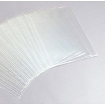 6공 다이어리 A5 포토카드 바인더 포카 클리어 파일 파우치 [10매], 포카 파우치 일체형 10매