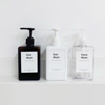 뉴앤룩 사각 디스펜서 주방세제 리필용기 샴푸 공병, 투명 250ml, 1개