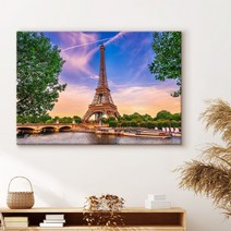 더 아트 컴퍼니 세계여행 도시풍경 사진 인테리어 그림액자 50종, 11. 해질녘 에펠