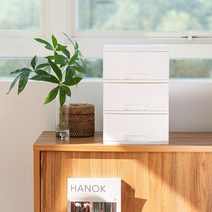 창신리빙 블랑 서랍장 25cm 3단 플라스틱 수납장 정리함