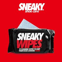 영국 스니키 뽑아쓰는 클리닝 티슈 12매 프리미엄 신발세탁 슈케어 SNEAKY, 50매, 1개