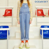 [오션스카이] 여아 데님 오버롤 팬츠-AAJG6101B0N