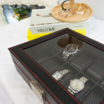 오너클랜 가죽 손목 시계 보관함 고급 시계 케이스 (10구)