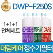 대림케어 폴라제로 DWP-F250S 정수기 필터 호환 전체세트, 선택01_전체구성세트(1+1+1=3개)