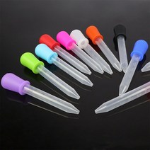 파이펫 스포이드 실험 도구 1 pcs 5ml 실리콘 빨대 dropper 어린이 안티 질식 수유 의학 빨대 규모 학교 실험실 실험 용품, 10개
