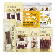 더주스 thinkyourdogteeth 딩고 오리 우유껌 강아지껌, 오리우유껌3p