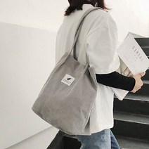 명브띠 라벨 코듀로이 캐주얼 숄더백