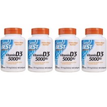 닥터스베스트 비타민 D3 5000IU 베지 소프트젤, 180개입, 4개