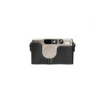 Contax T3 케이스 핸드 스트랩이 있는 Contax T3 카메라용 BolinUS 핸드메이드 정품 진짜 가죽 하프 카메라 케이스 가방 커버, 블랙.