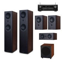 [데논] AVR-S660H + 미션 LX-5 MK II 5.1채널스피커(LX2/S8), 5채널:블랙 / 서브우퍼:블랙