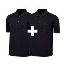 1+1 나인앤나인 베이직 프리미엄 무지 카라 반팔 티셔츠(2장세트)