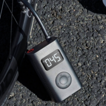샤오미 미지아 휴대용 자전거 자동차 타이어 전동 공기주입기 에어펌프 업그레이드 1S, 블랙