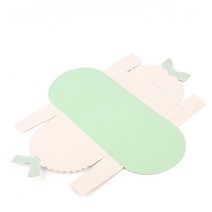 데몰 종이 선물 상자 쿠키 포장 박스 케이스 그린, 기본