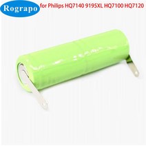 호환가능필립스 노렐코 면도기 9195XL HQ7100 용 새로운 2500mAh Ni-MH 배터리, 02 2PCS