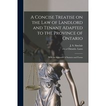 (영문도서) A Concise Treatise on the Law of Landlord and Tenant Adapted to the Province of Ontario [micr... Paperback, Legare Street Press, English, 9781014866417