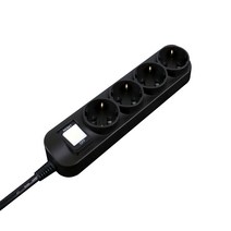 대성 플러스탭 블랙 절전형 4구 멀티탭 16A 250V, 블랙 절전형 4구_4m