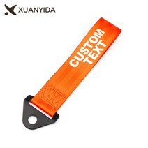 견인볼 견인장치 히치 트레일러 개인 맞춤 견인 로프 고강도 트레일러 레이싱 카 아이 스트랩 텍스트 스타, 05 orange